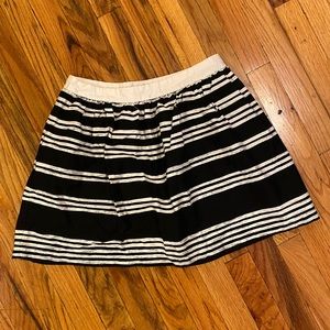 Black & White Striped Skirt